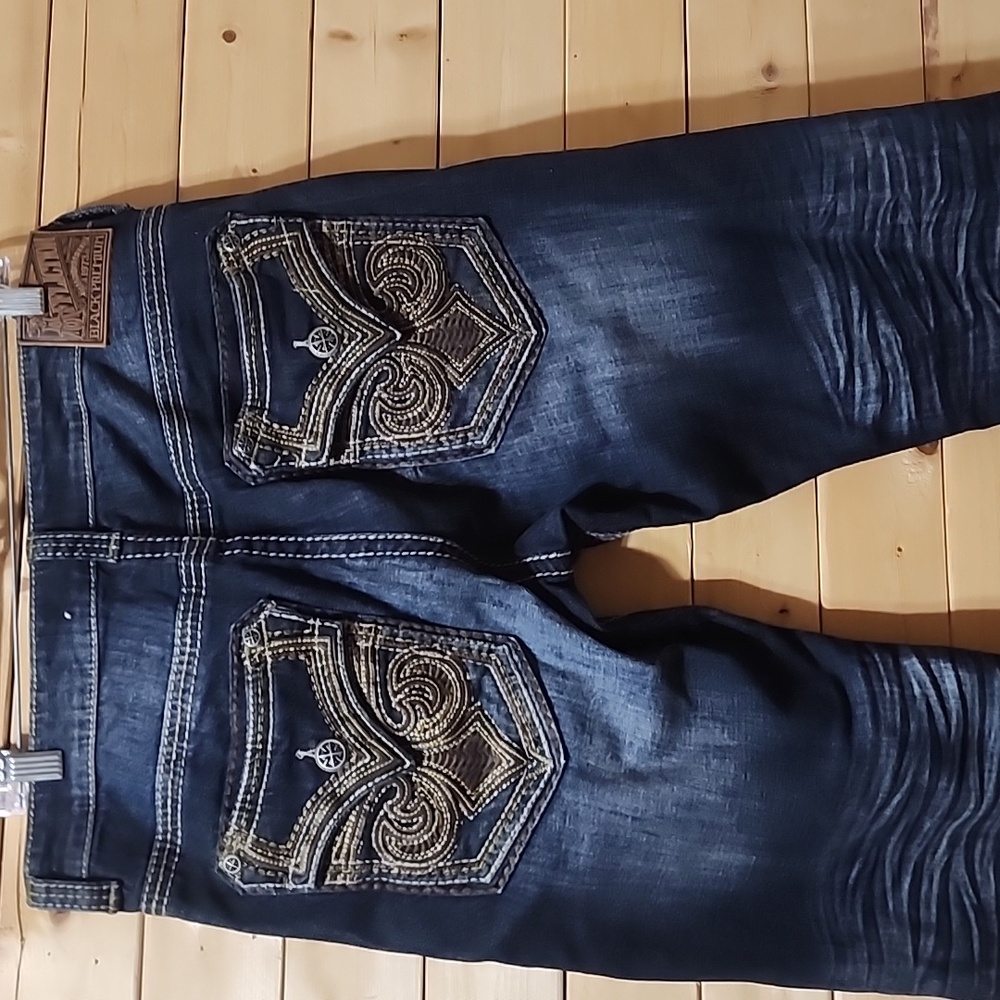 Affliction Blake Jeans Size 34 $175 Faded distressed NWOT 33in Inseam Cotton - Picture 5 of 8